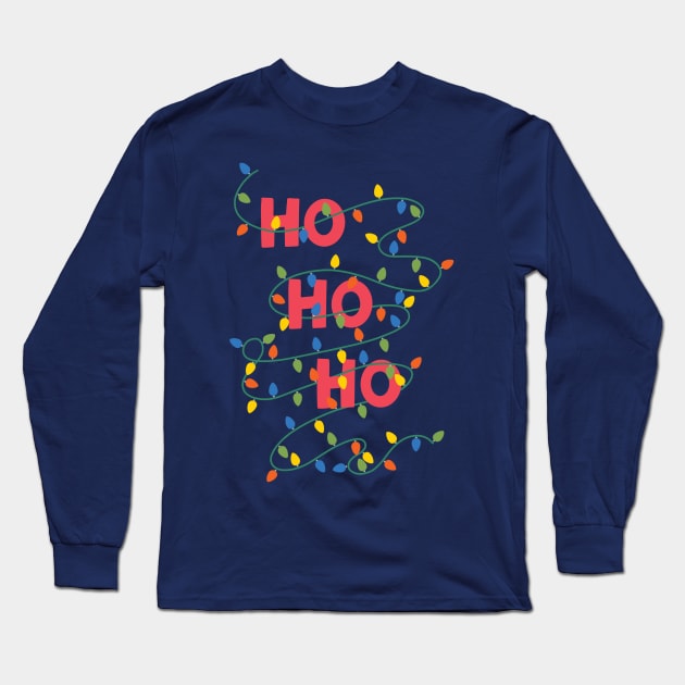 Ho Ho Ho Merry Christmas Long Sleeve T-Shirt by awesomesaucebysandy